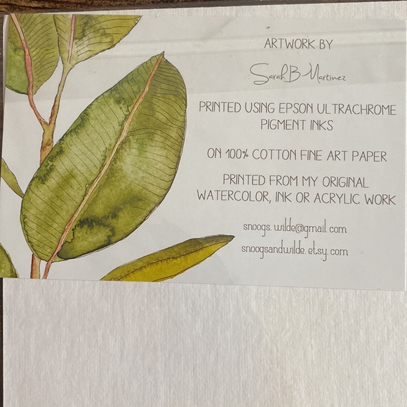 Watercolor Pineapple Print Artwork by Sarah B Martinez - Picture 2 of 2